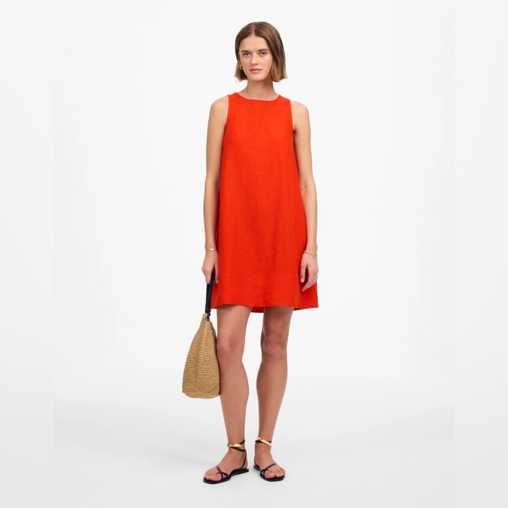 Madewell Mini Shift Dress in Linen